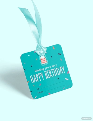 Happy Birthday Gift Label Template