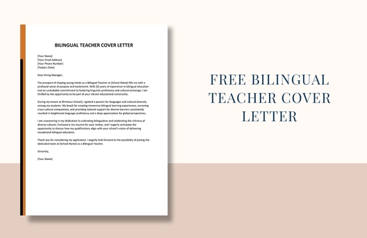 Bilingual Teacher Cover Letter