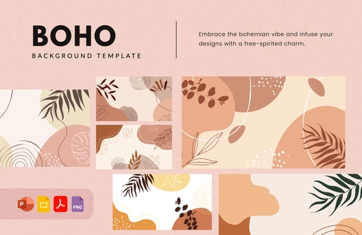 Boho Background Template