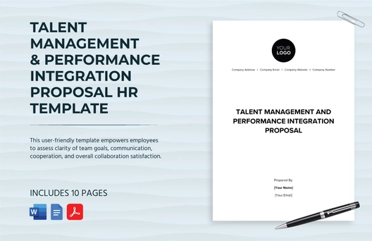 Talent Management & Performance Integration Proposal HR Template