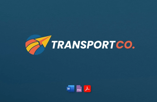 Transport and Logistics Supply Chain Management Logo Template