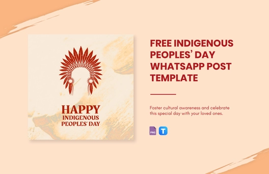 Indigenous Peoples' Day WhatsApp Post Template
