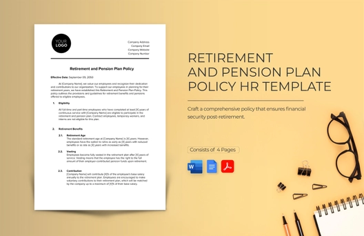Retirement and Pension Plan Policy HR Template