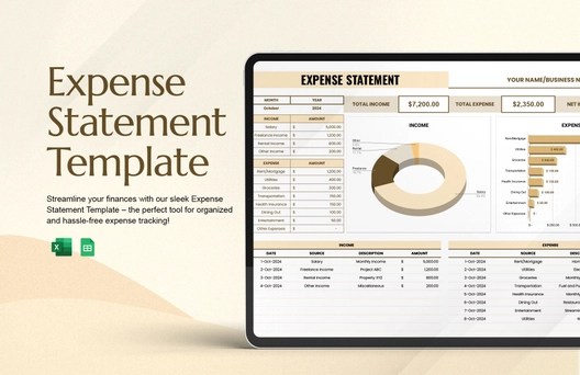 Expense Statement Template