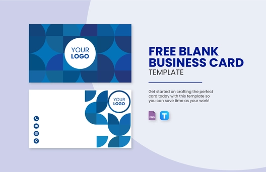 Blank Business Card Template