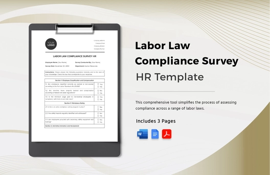 Labor Law Compliance Survey HR Template