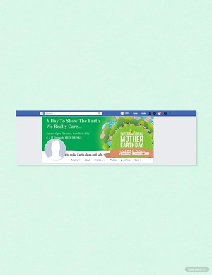 International Earth Day Facebook Cover Template