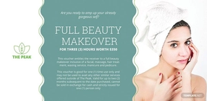 Massage Gift Voucher Template