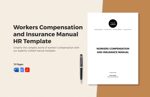 Workers Compensation and Insurance Manual HR Template