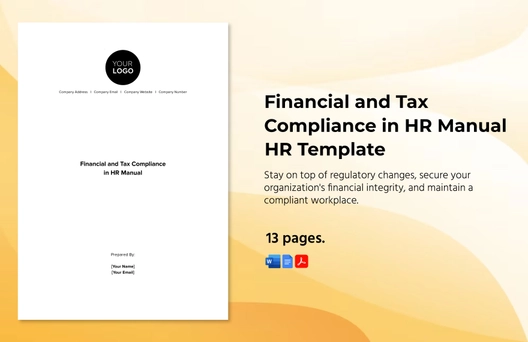 Financial and Tax Compliance in HR Manual Template