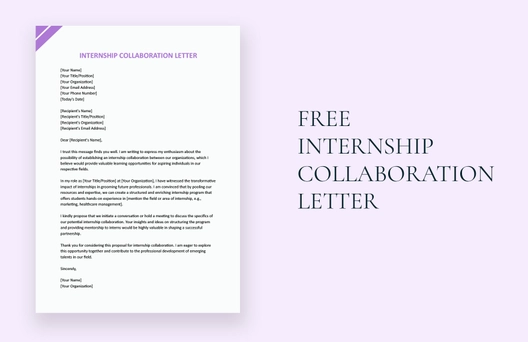 Internship Collaboration Letter