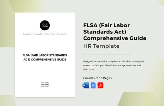 FLSA (Fair Labor Standards Act) Comprehensive Guide HR Template