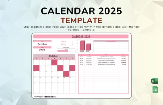 Calendar 2025 Template