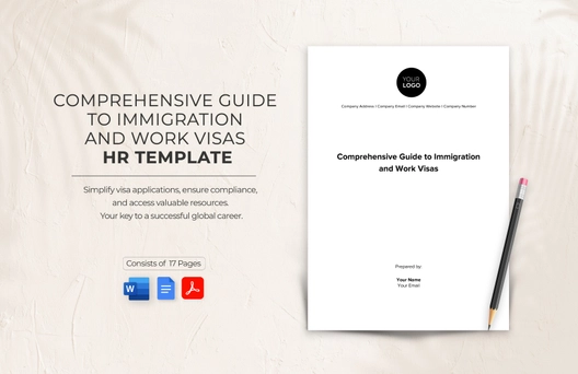 Comprehensive Guide to Immigration and Work Visas HR Template