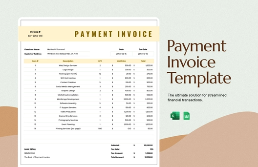 Payment Invoice Template