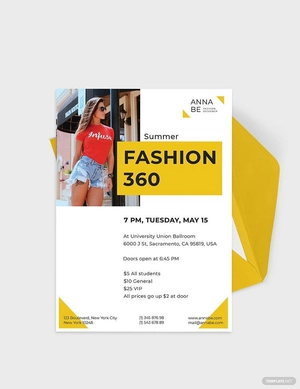 Fashion Designer Invitation Template
