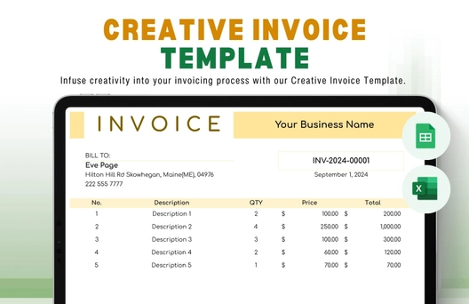Creative Invoice Template