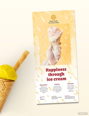 Ice Cream Rackcard Template