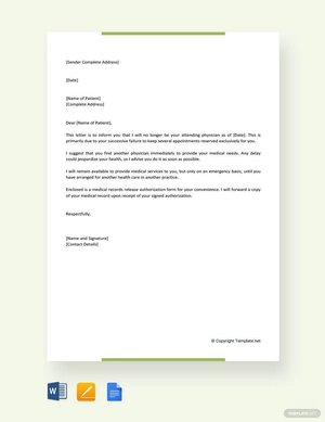 Patient Termination Letter No Show