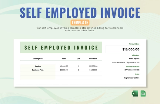 Self Employed Invoice Template
