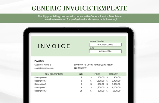 Generic Invoice Template