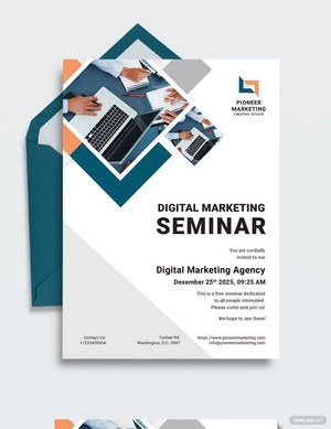 Marketing Agency Invitation Template