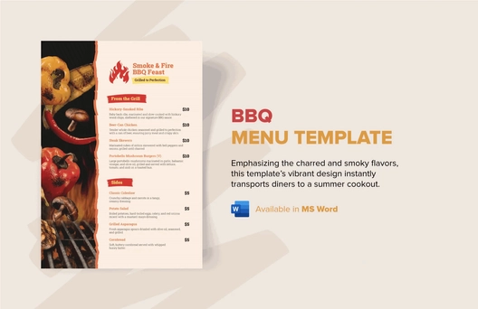 BBQ Menu Template