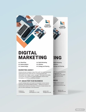 Marketing Agency Rack Card Template