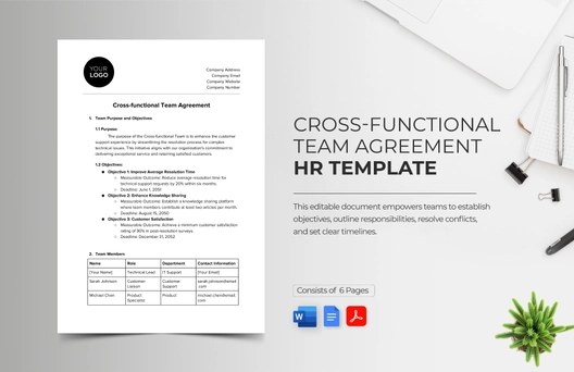Cross-functional Team Agreement HR Template Cross-functional Team Agreement HR Template