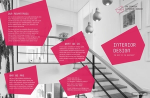 Interior Designer Tri Fold Brochure Template