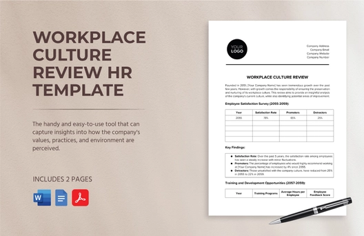 Workplace Culture Review HR Template