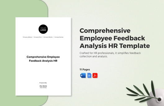 Comprehensive Employee Feedback Analysis HR Template
