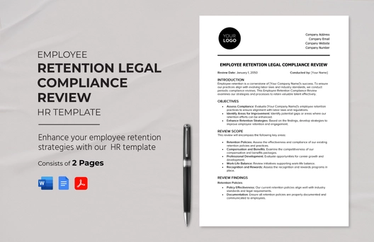 Employee Retention Legal Compliance Review HR Template