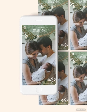 Baby Shower Snapchat Geofilters Template