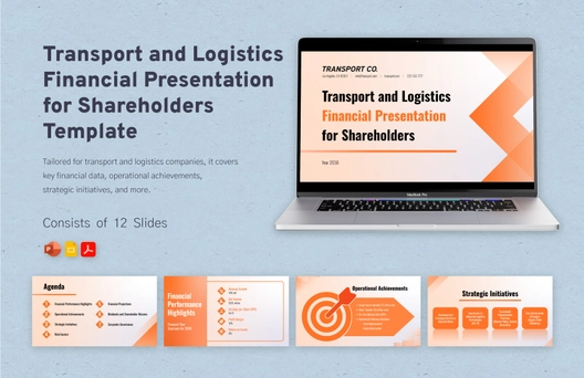 Transport and Logistics Financial Presentation for Shareholders Template Transport and Logistics Financial Presentation for Shareholders Template