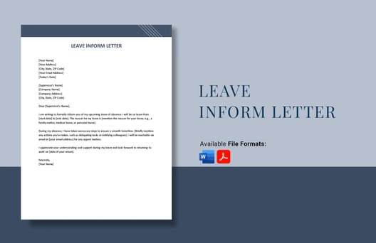 Leave Inform Letter