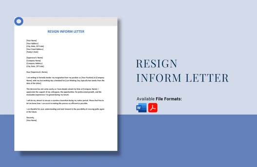 Resign Inform Letter