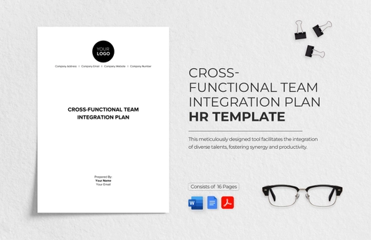 Cross-functional Team Integration Plan HR Template