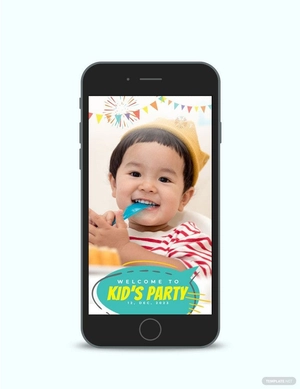 Kids Party Snapchat Geofilters Template