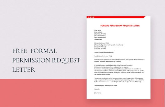 Formal Permission Request Letter