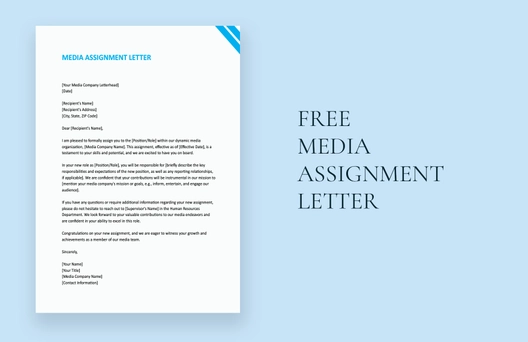 Media Assignment Letter