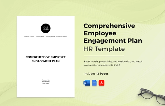 Comprehensive Employee Engagement Plan HR Template