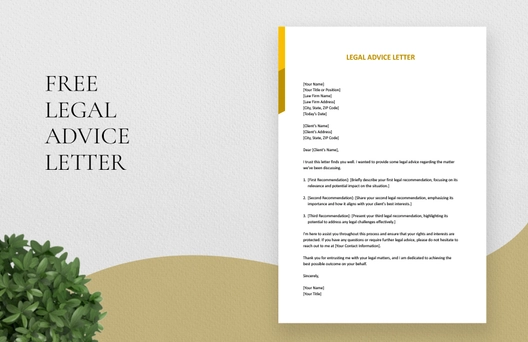 Legal Advice Letter