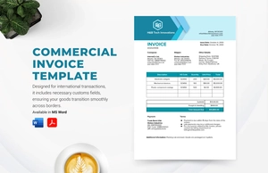 Commercial Invoice Template Commercial Invoice Template