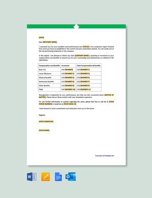 Employee Performance Appraisal Letter