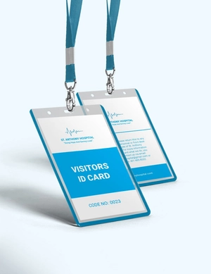 Hospital Visitor ID Card Template