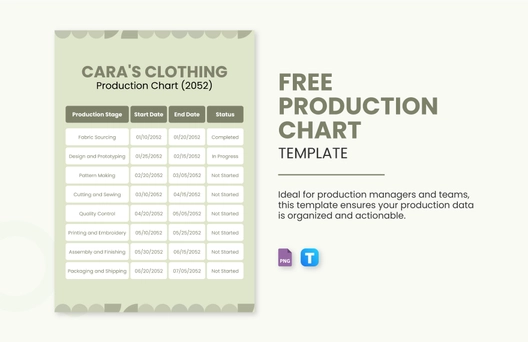 Production Chart Template