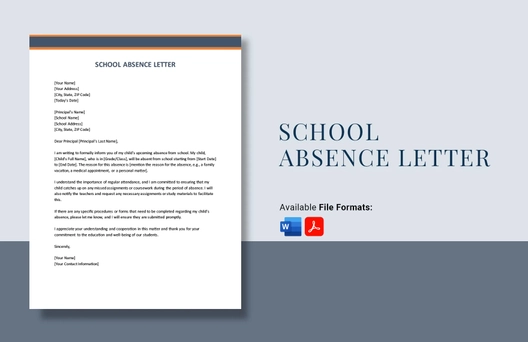 School Absence Letter