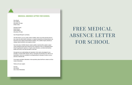 Medical Absence Letter For School