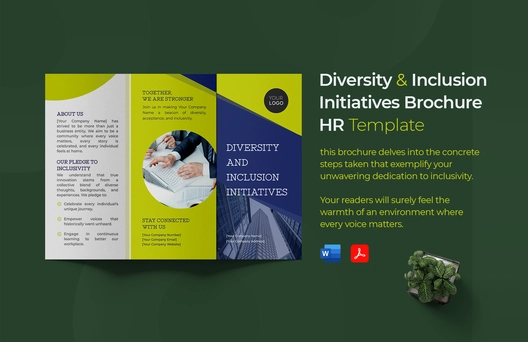 Diversity and Inclusion Initiatives Brochure HR Template
